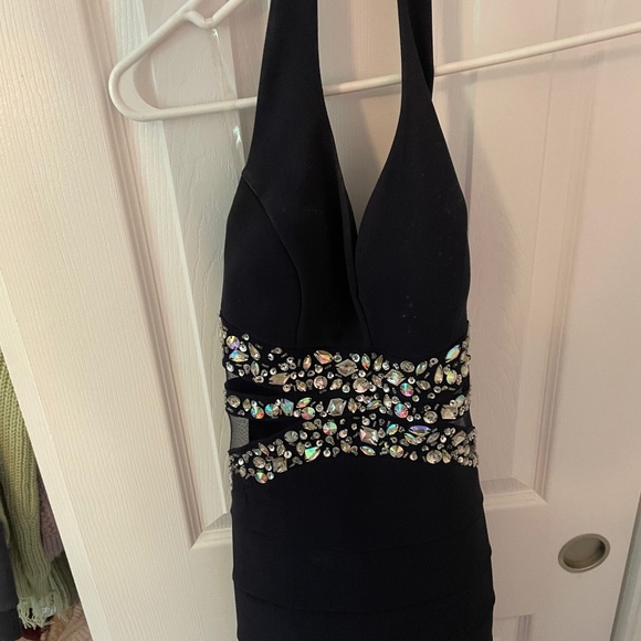Nacy Blue Halter Dress - Picture 1 of 3